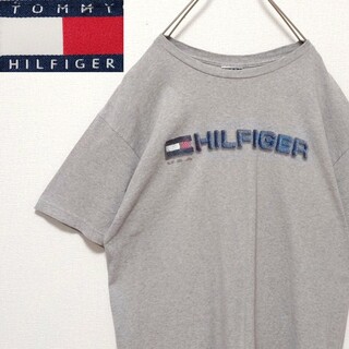 トミーヒルフィガー(TOMMY HILFIGER)のトミーヒルフィガー フロント プリント ロゴ 90s USA製 半袖 Tシャツ(Tシャツ/カットソー(半袖/袖なし))