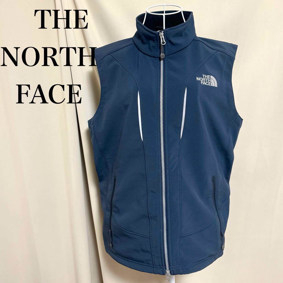 THE NORTH FACE(ザノースフェイス)のノースフェイス　ベスト L ジップアップベスト　古着　刺繍ロゴ　古着 メンズのトップス(ベスト)の商品写真