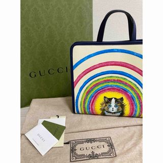 グッチ(Gucci)のグッチ　チルドレンズ　猫柄　トートバック　ショルダーバッグ　美品　レア　完売(ショルダーバッグ)