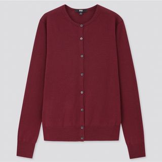 ユニクロ(UNIQLO)のユニクロ UNIQLO エクストラファインメリノクルーネックカーディガン（長袖(カーディガン)