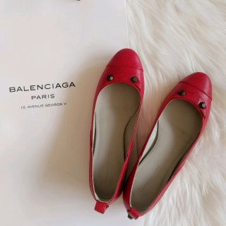 バレンシアガ(Balenciaga)の【ほぼ新品77%OFF】BALENCIGA フラットシューズ 38サイズ(バレエシューズ)