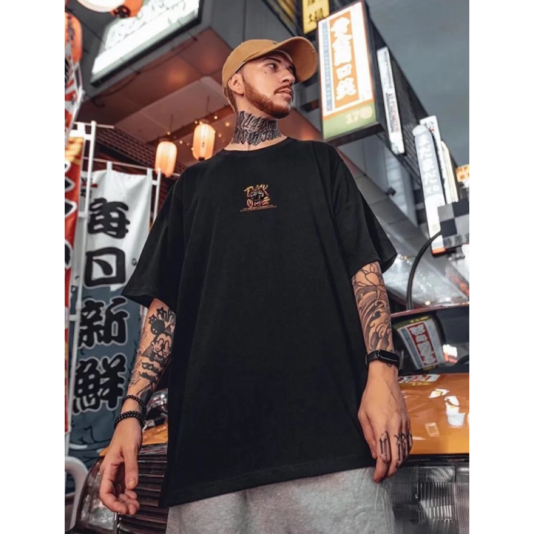 Tシャツ 8XL ストリート 虎 タイガー 半袖 ブラック ダンス カジュアル メンズのトップス(Tシャツ/カットソー(半袖/袖なし))の商品写真