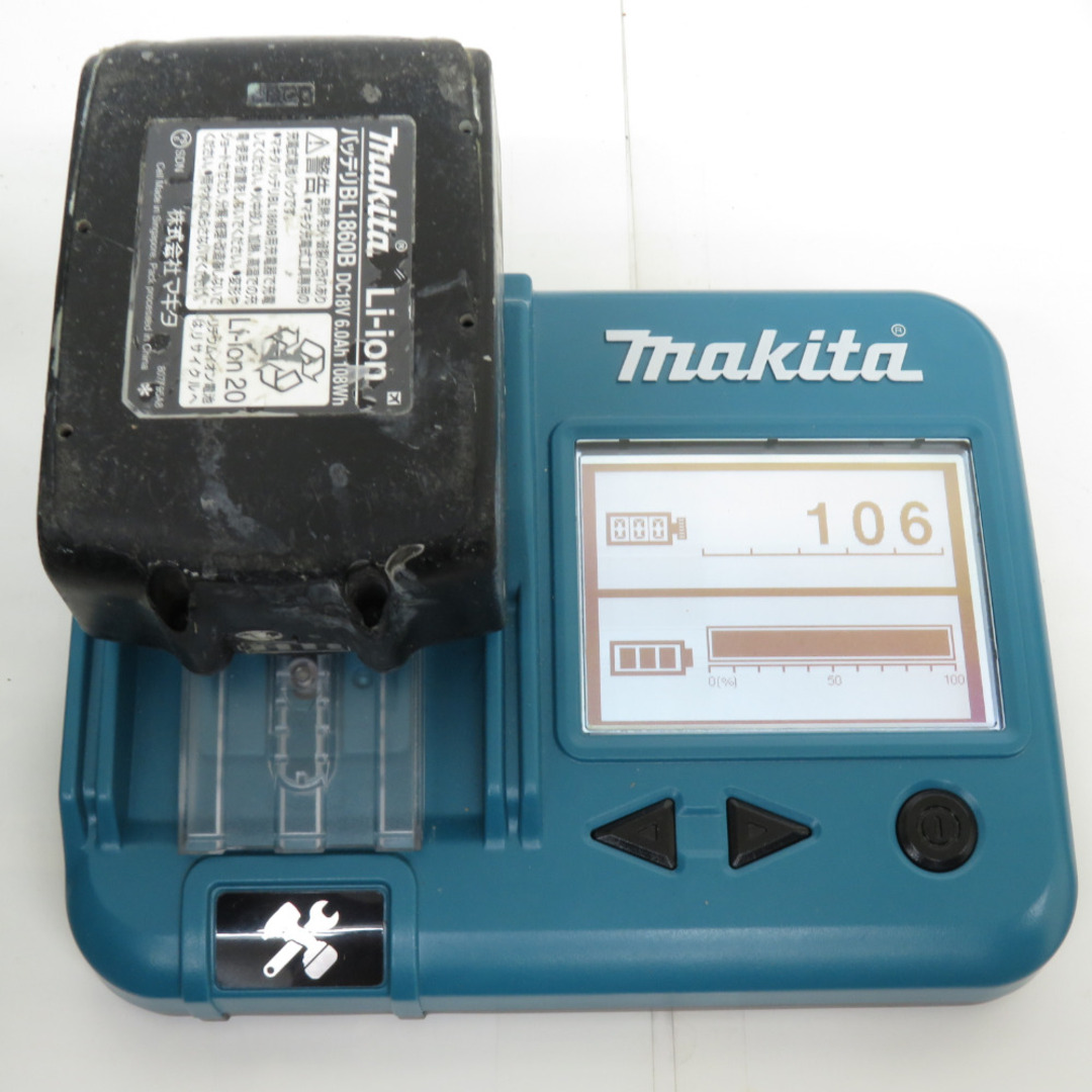 Makita(マキタ)のmakita マキタ 18V 6.0Ah 18mm 充電式ハンマドリル SDSプラス 黒 サイドハンドル欠品 ケース・充電器・バッテリ2個セット 中古 HR182DRGXB 中古 自動車/バイクのバイク(工具)の商品写真