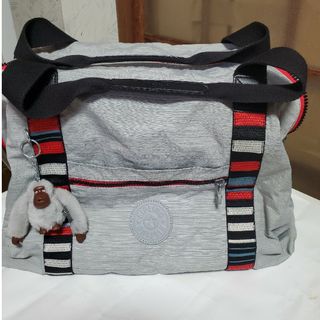 キプリング(kipling)の美品、Kipling ボストンバック.グレー(ボストンバッグ)