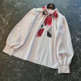 ブルーレーベルクレストブリッジ(BLUE LABEL CRESTBRIDGE)のブルーレーベルクレストブリッジ ♡マイクロピーチスパンブラウス♡(シャツ/ブラウス(長袖/七分))