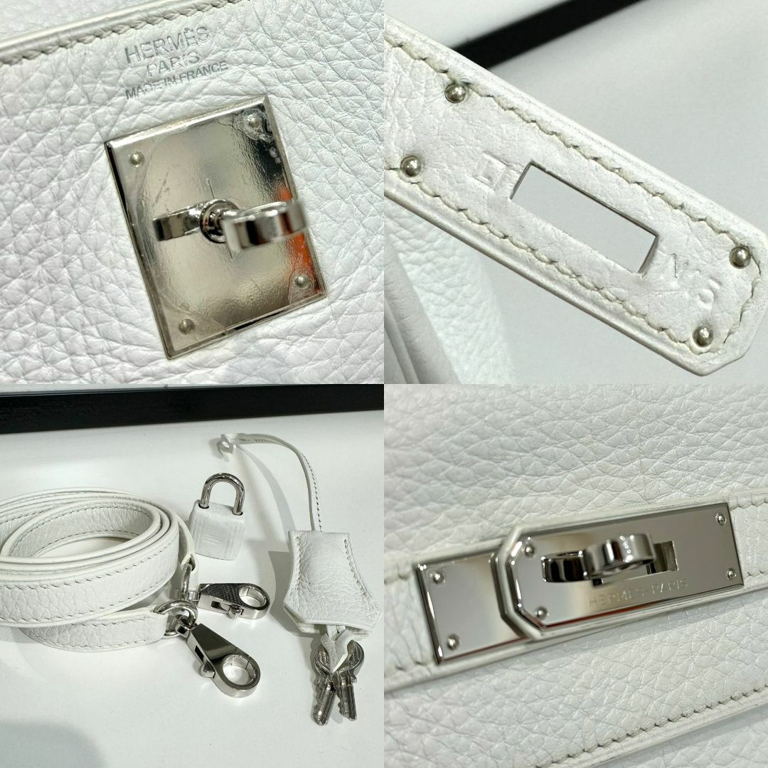 Hermes(エルメス)のエルメス ケリー32 トリヨンクレマンス ホワイト 新型金具 レディースのバッグ(ハンドバッグ)の商品写真