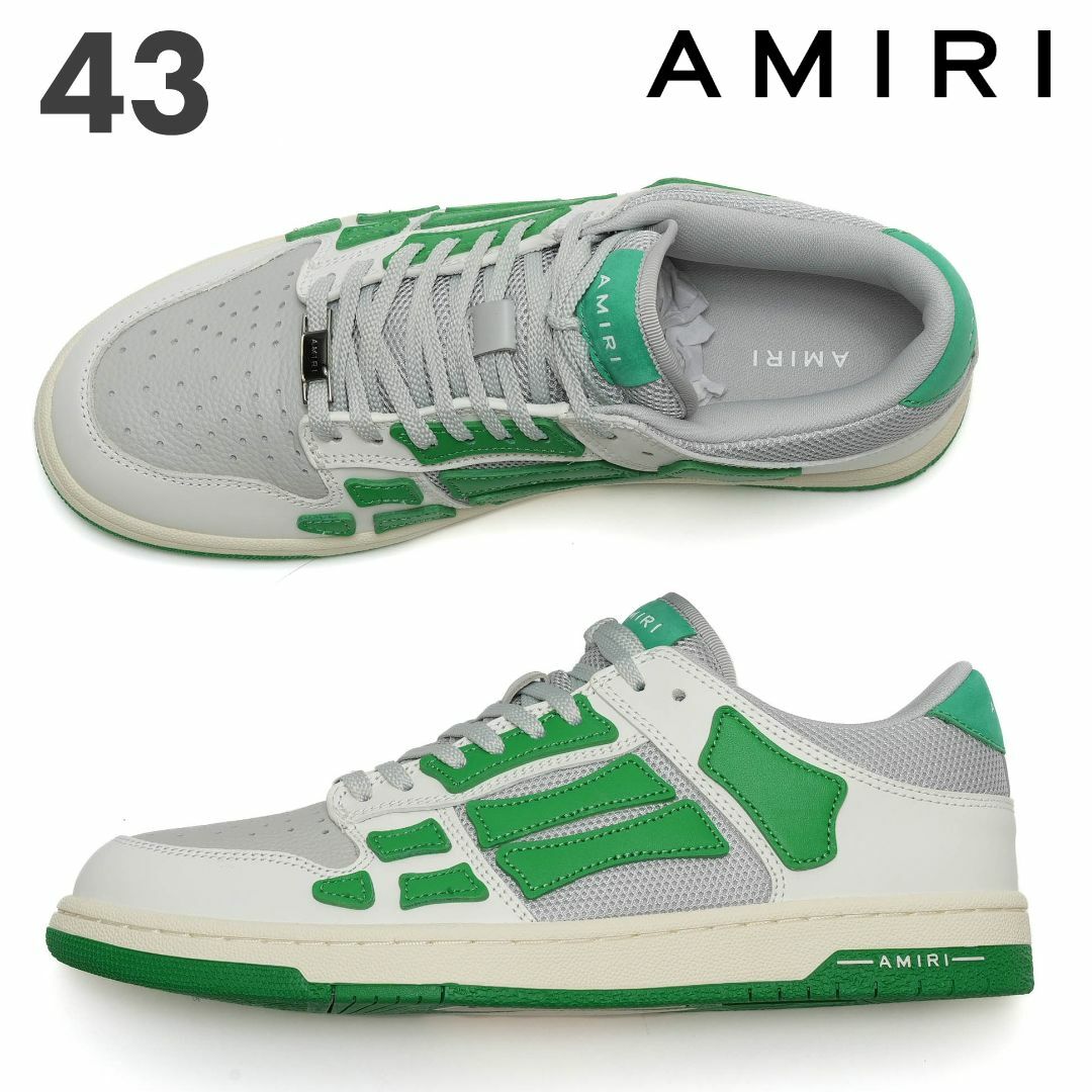 AMIRI - 新品 AMIRI SKELL TOP レザースニーカーの通販 by AMIRI - 新品 AMIRI SKELL TOP レザースニーカーの通販 by