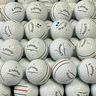 キャロウェイ(Callaway)の819 ロストボールクロムソフト (X含) ホワイトトリプルトラック 50球B(その他)