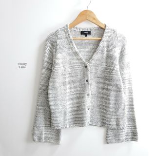 theory - 超美品☆20AW☆セオリー レーヨン ニット カーディガン ライトグレー