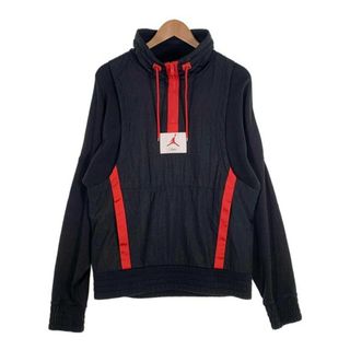 JORDAN ジョーダン UNION ユニオン NRG AS 1/2 ZIP ハーフジップ ナイロンジャケット ブラック レッド 袖スウェット AH3409-010 Size S(ナイロンジャケット)