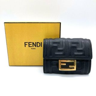 FENDI - ★FENDI フェンディ 二つ折り財布 コインケース カードケース ブラック