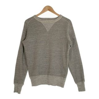 ウエアハウス(WAREHOUSE)のWAREHOUSE ウエアハウス 467 DOUBLE V CREW NECK SWEAT 両V クルーネックスウェットトレーナー グレー Size 40(スウェット)