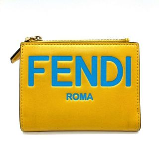 フェンディ(FENDI)の★FENDI フェンディ 8M0447 二つ折り ミニ財布 ROMA イエロー(財布)