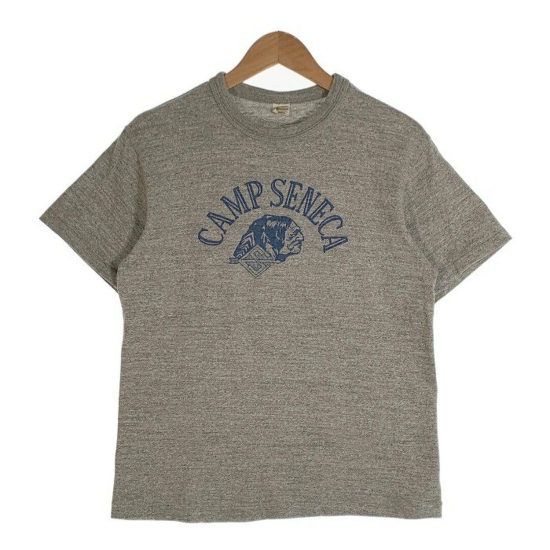 WAREHOUSE(ウエアハウス)のWAREHOUSE ウエアハウス 20SS 4601 CAMP SENECA プリントTシャツ 杢グレー Size M メンズのトップス(Tシャツ/カットソー(半袖/袖なし))の商品写真