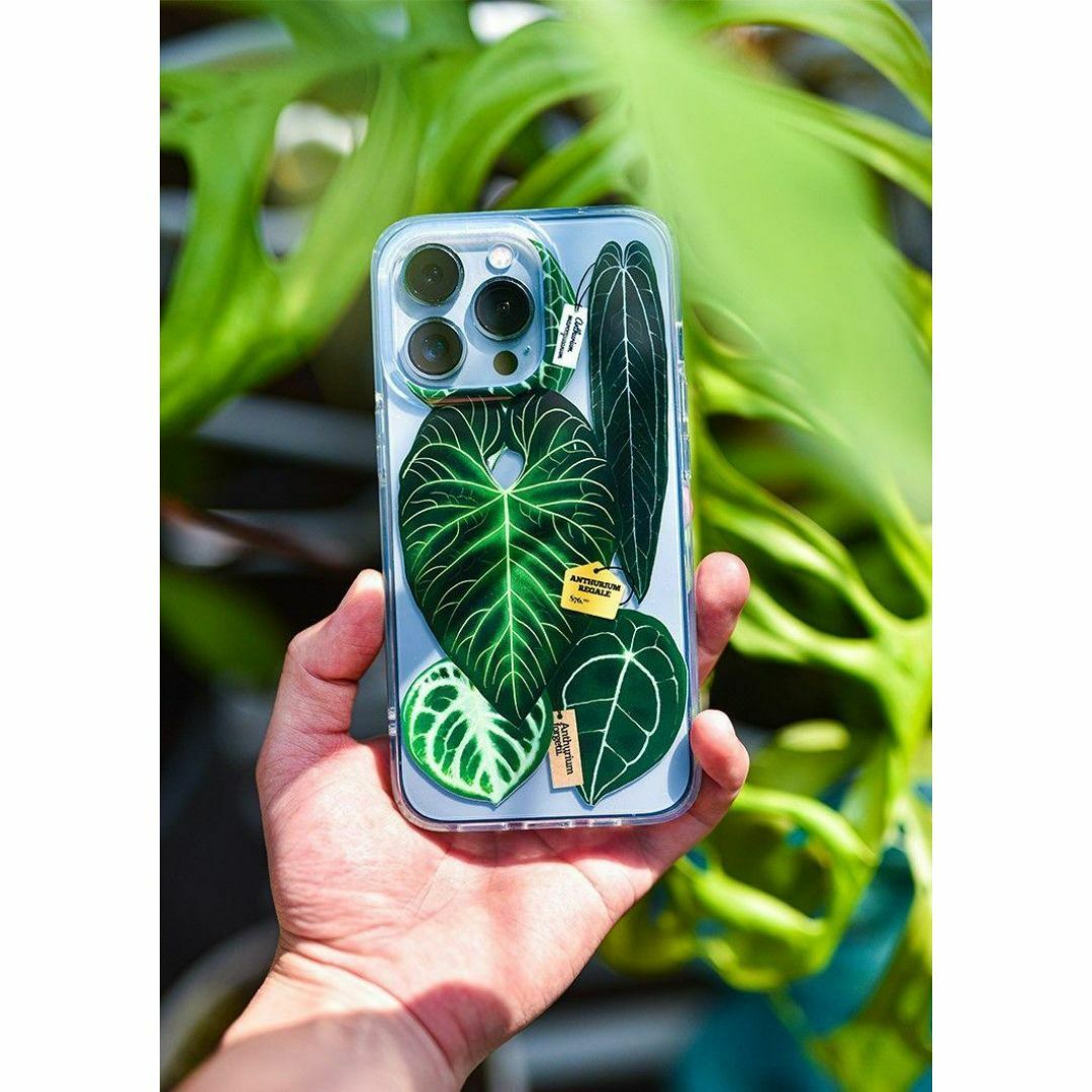 【クリアバージョン】熱帯植物 iphoneスマホケース  観葉植物 希少 人気 スマホ/家電/カメラのスマホアクセサリー(iPhoneケース)の商品写真