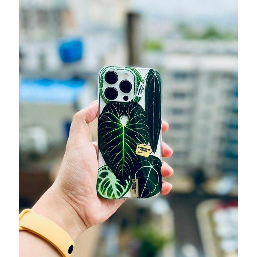 【クリアバージョン】熱帯植物 iphoneスマホケース  観葉植物 希少 人気 スマホ/家電/カメラのスマホアクセサリー(iPhoneケース)の商品写真