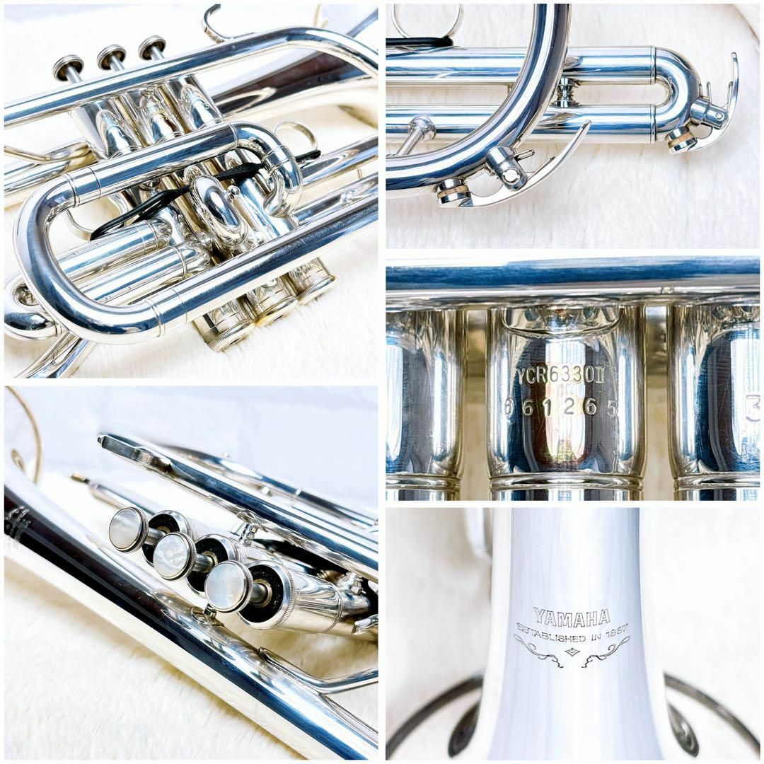 ヤマハ(ヤマハ)のYAMAHA ヤマハ YCR 6330Ⅱ コルネット B♭ マウスピース付き 楽器の管楽器(トランペット)の商品写真