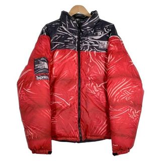 シュプリーム(Supreme)のSUPREME シュプリーム 23SS THE NORTH FACE ノースフェイス PC Printed Nuptse Jacket プリント ヌプシジャケット ダウン レッド ND02300I Size L(ダウンジャケット)