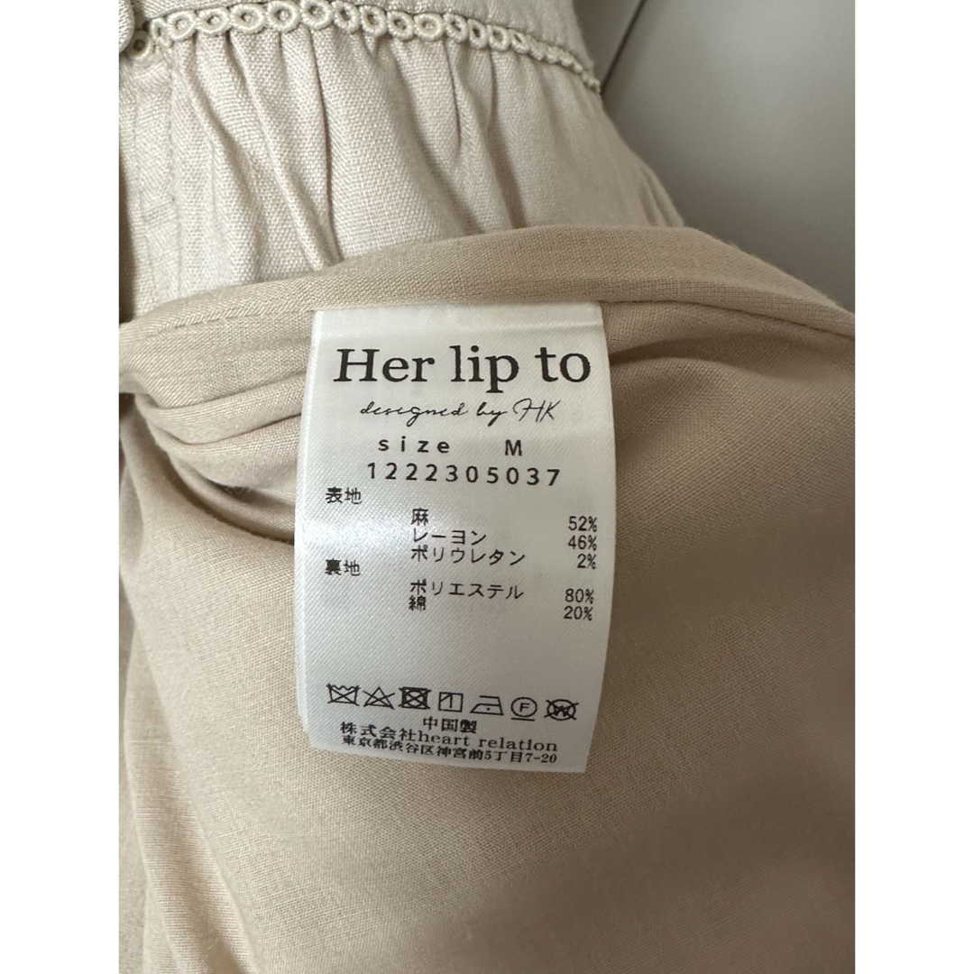 Her lip to(ハーリップトゥ)のherlipto Time After Time Scalloped Dress レディースのワンピース(ロングワンピース/マキシワンピース)の商品写真