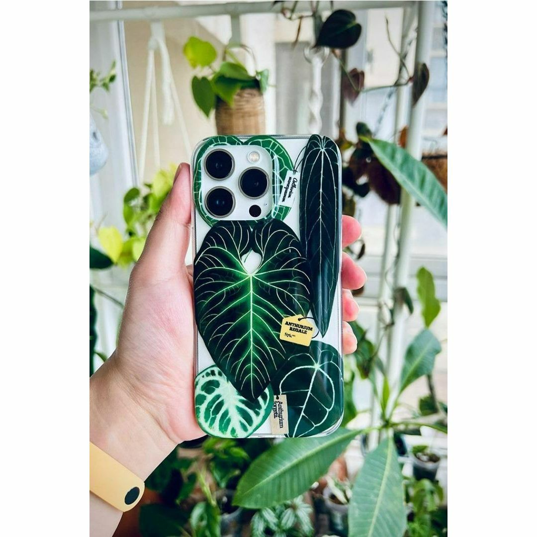 【ホワイトバージョン】熱帯植物 iphoneスマホケース  観葉植物 希少人気 スマホ/家電/カメラのスマホアクセサリー(iPhoneケース)の商品写真