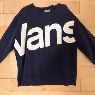 ヴァンズ(VANS)のvans バンズ　トレーナー　レディース　フリーサイズ　ネイビー(トレーナー/スウェット)