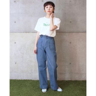 チャイルドウーマン(CHILD WOMAN)のCHILD WOMAN 11.3ozデニム ハイウエストフレアパンツ(デニム/ジーンズ)