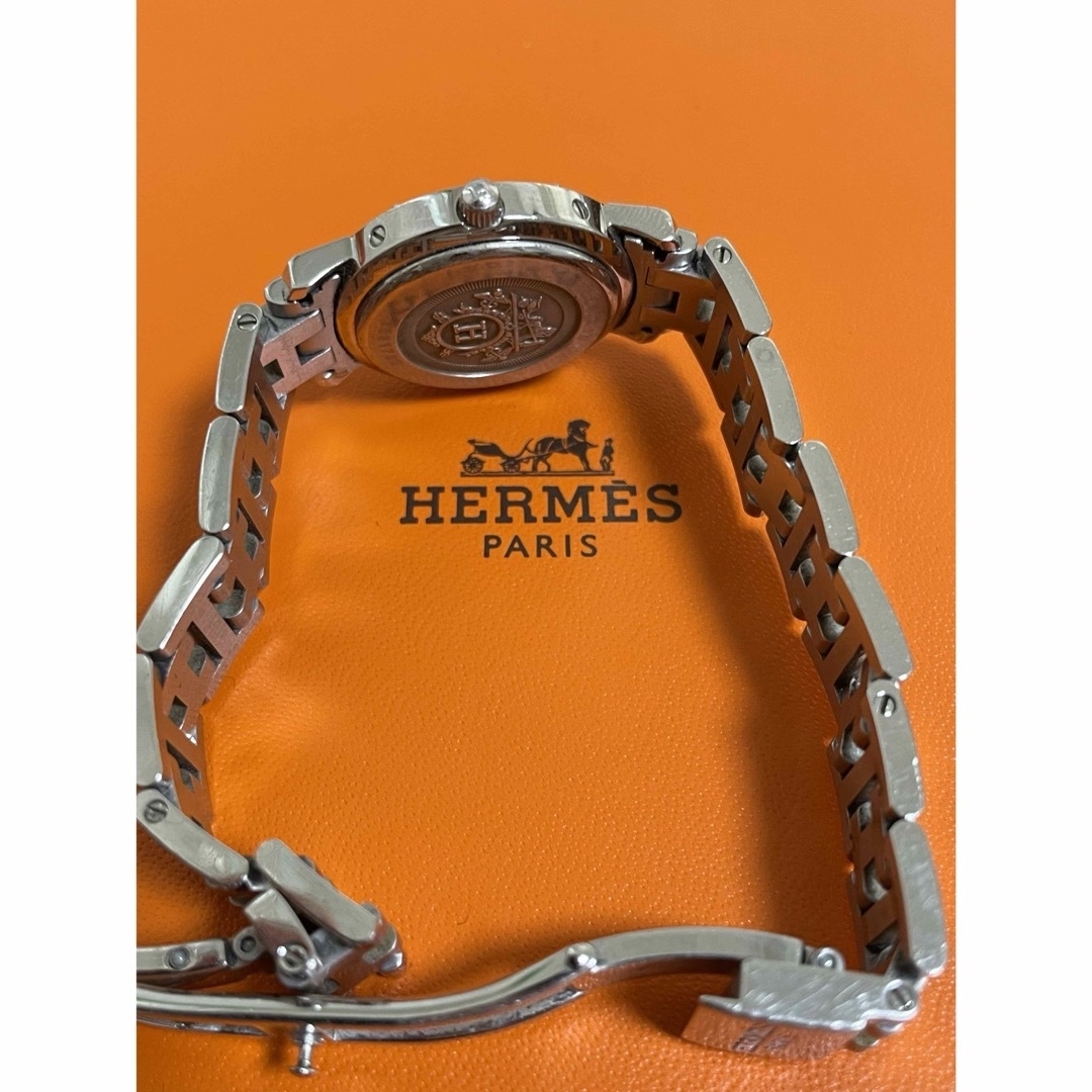 Hermes(エルメス)のHELMES エルメス　クリッパー　文字盤ブラック レディースのファッション小物(腕時計)の商品写真