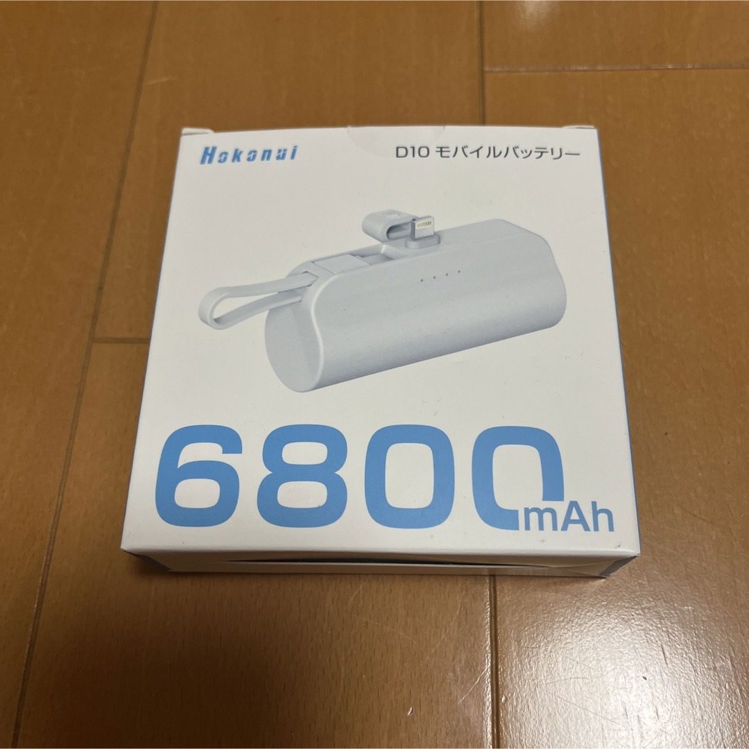 モバイルバッテリー 超小型 軽量 ミニ 直接充電 6800mAh Type-C/ スマホ/家電/カメラのスマートフォン/携帯電話(バッテリー/充電器)の商品写真