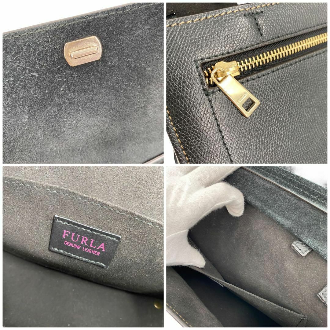 Furla(フルラ)の極美品✨フルラ　2WAY ショルダーバッグ　ハンドバッグ　バイカラー　レザー レディースのバッグ(ショルダーバッグ)の商品写真