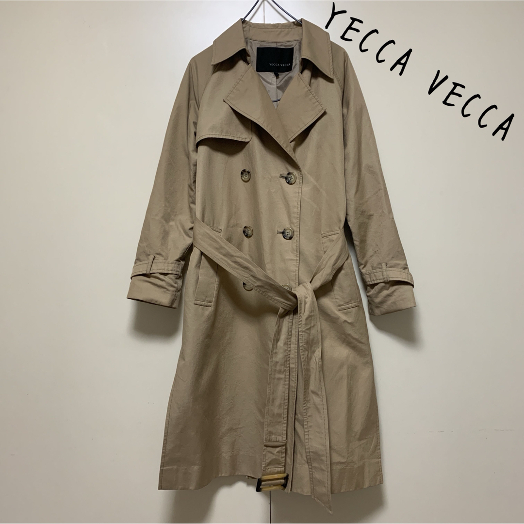 YECCA VECCA(イェッカヴェッカ)の美品 YECCA VECCA イェッカ ヴェッカ トレンチコート キャメル レディースのジャケット/アウター(トレンチコート)の商品写真