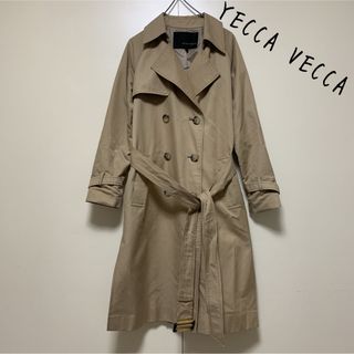 美品 YECCA VECCA イェッカ ヴェッカ トレンチコート キャメル