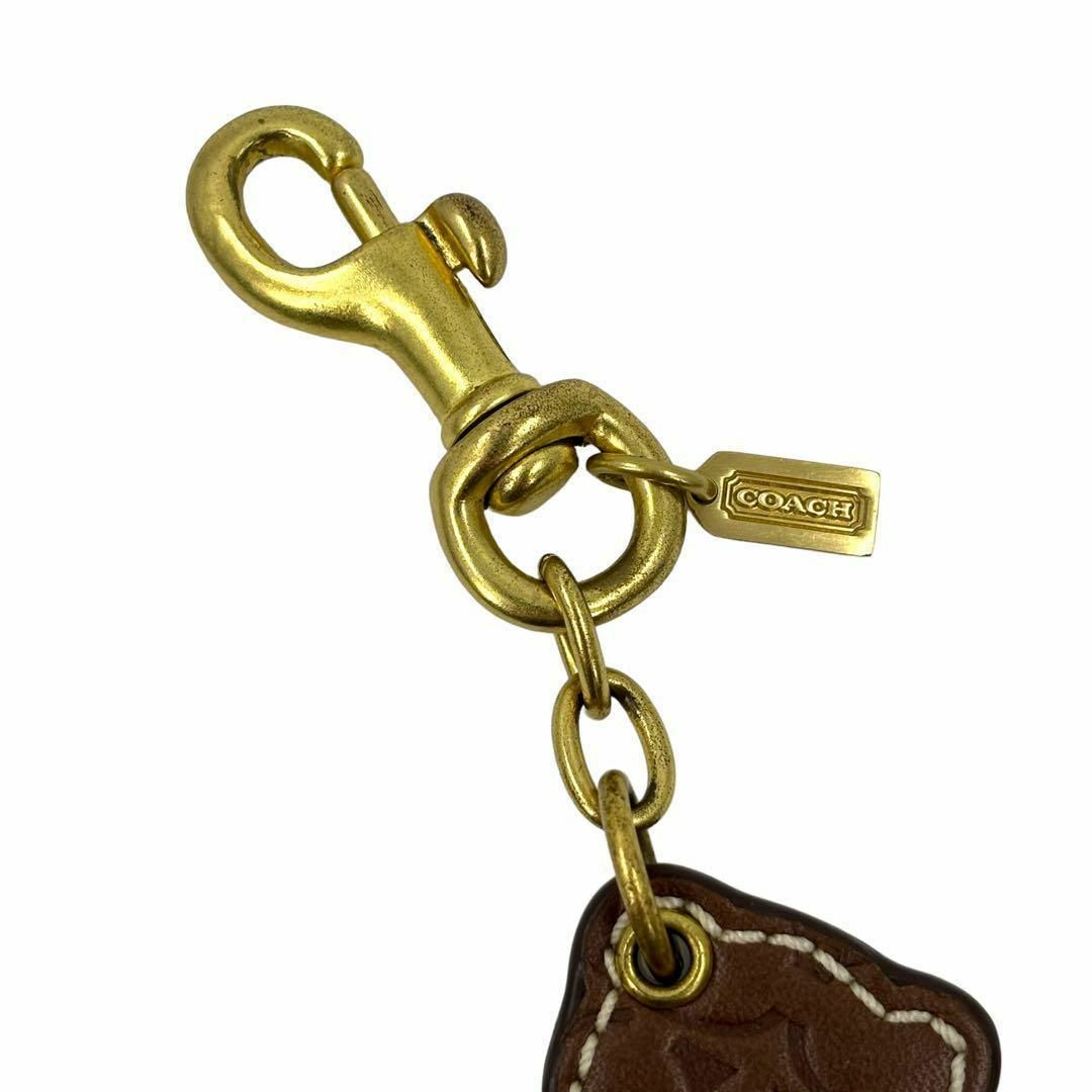 COACH - コーチ クマ ベア バッグチャーム キーホルダー レザー COACH - コーチ クマ ベア バッグチャーム キーホルダー レザー