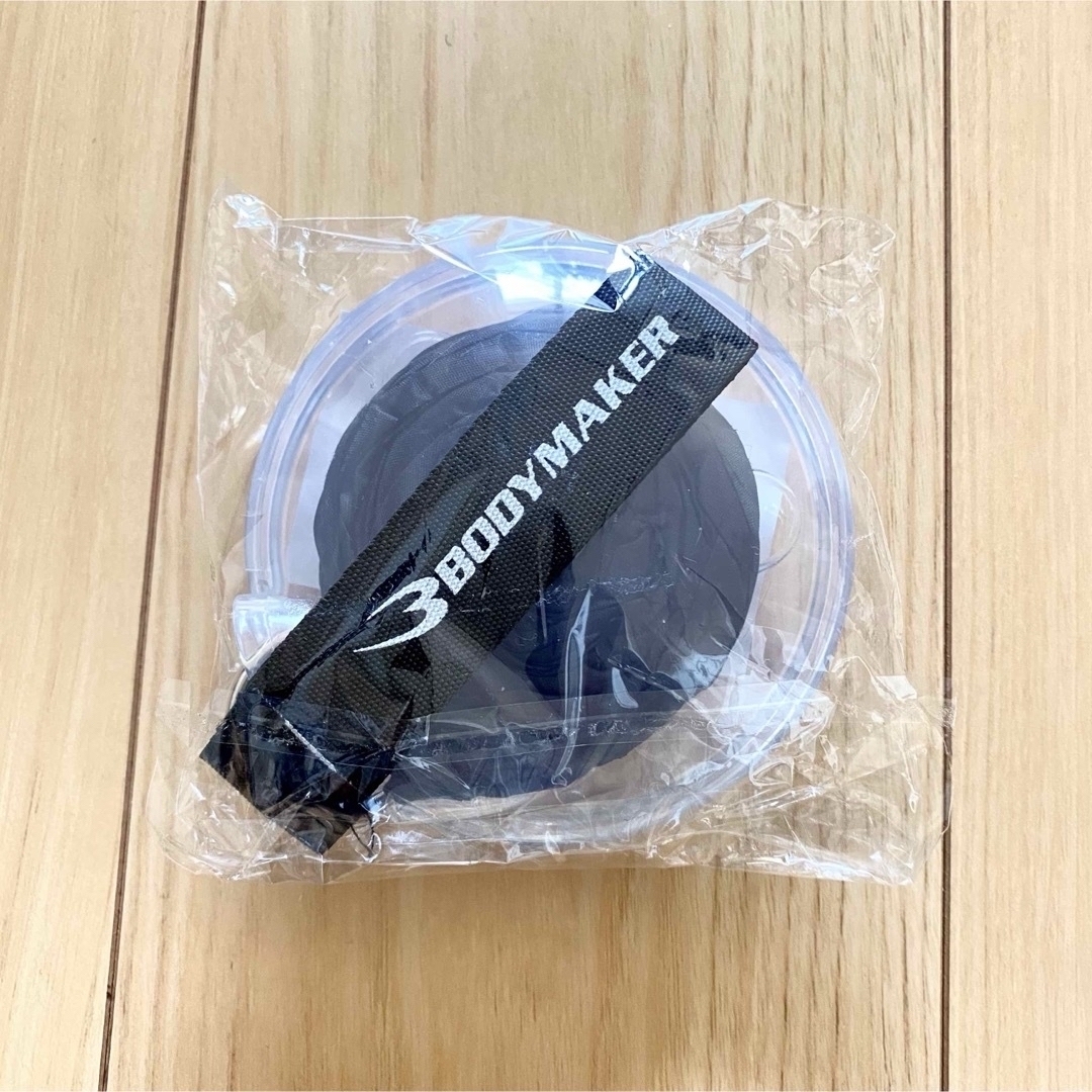 【新品未使用】BODYMAKERエコバッグ ブラック コンパクト収納 携帯ケース メンズのバッグ(エコバッグ)の商品写真