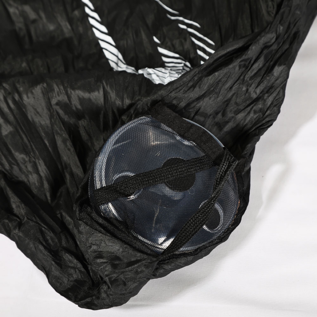 【新品未使用】BODYMAKERエコバッグ ブラック コンパクト収納 携帯ケース メンズのバッグ(エコバッグ)の商品写真