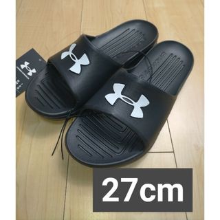 UNDER ARMOUR - アンダーアーマー サンダル 27cm ブラック シャワーサンダル