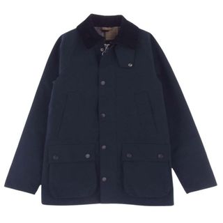 Barbour - Barbour バブアー ジャケット 22AW 222MCA0784　 BEDALE SL 2L ノンワックス スリムフィット ビデイル 2レイヤー 裏地チェック 襟コーデュロイ切替 ジャケット ブルゾン ネイビー系 34【中古】