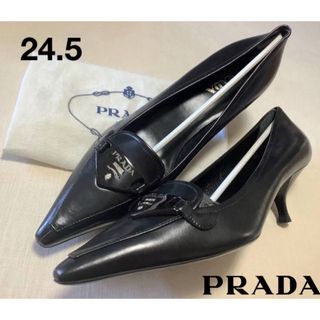 プラダ(PRADA)のPRADAプラダ ロゴ ゴージャスな雰囲気 キティン スティレットパンプス‼️(ハイヒール/パンプス)