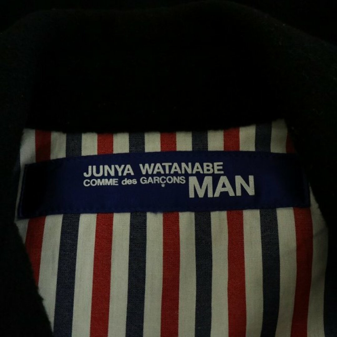 JUNYA WATANABE MAN AD2002 ピーコート Pコート L 黒 メンズのジャケット/アウター(ピーコート)の商品写真