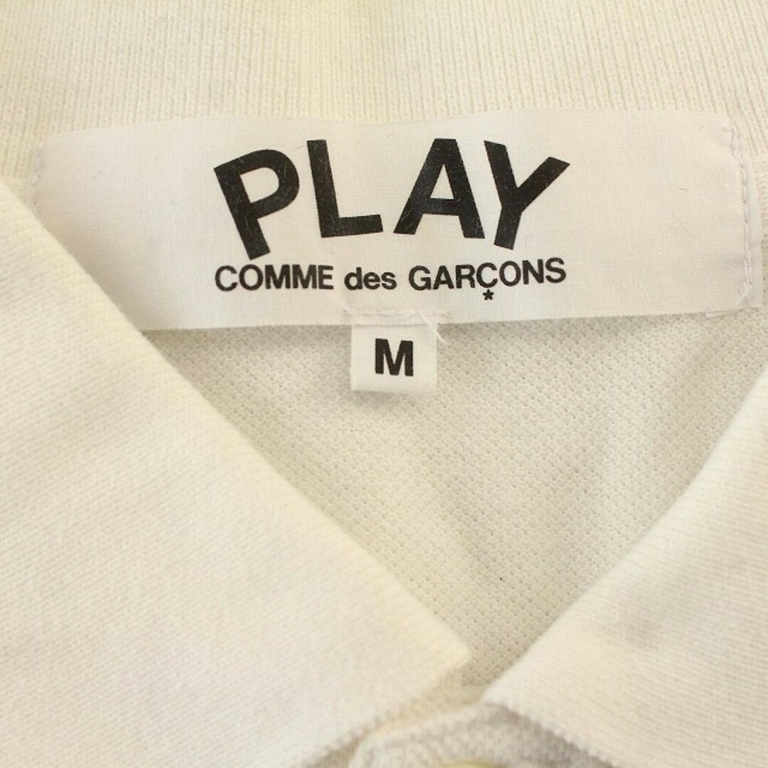 ギャルソン PLAY COMMEdesGARCONS ポロシャツ ハート 白 メンズのトップス(ポロシャツ)の商品写真