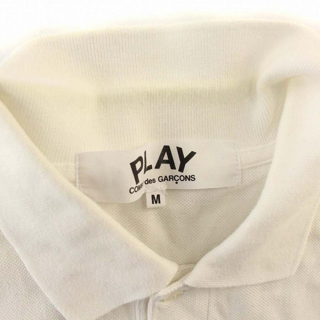 ギャルソン PLAY COMMEdesGARCONS ポロシャツ ハート 白 メンズのトップス(ポロシャツ)の商品写真