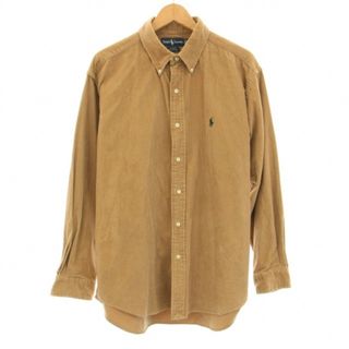 ラルフローレン(Ralph Lauren)のRALPH LAUREN ボタンダウンシャツ カジュアルシャツ 長袖 LL 茶(シャツ)