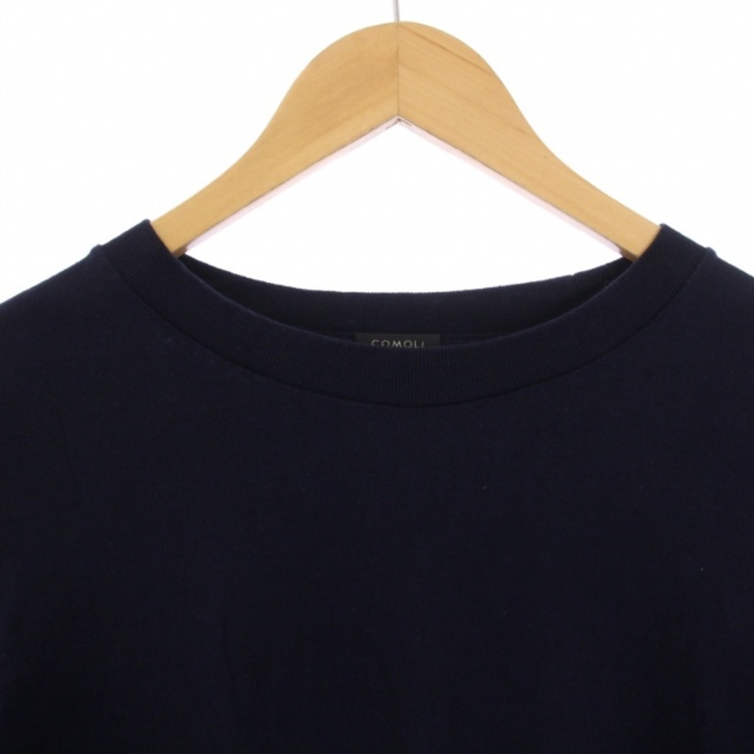 COMOLI(コモリ)のCOMOLI 23SS 空紡天竺 長袖Tシャツ カットソー XL 紺 メンズのトップス(Tシャツ/カットソー(七分/長袖))の商品写真