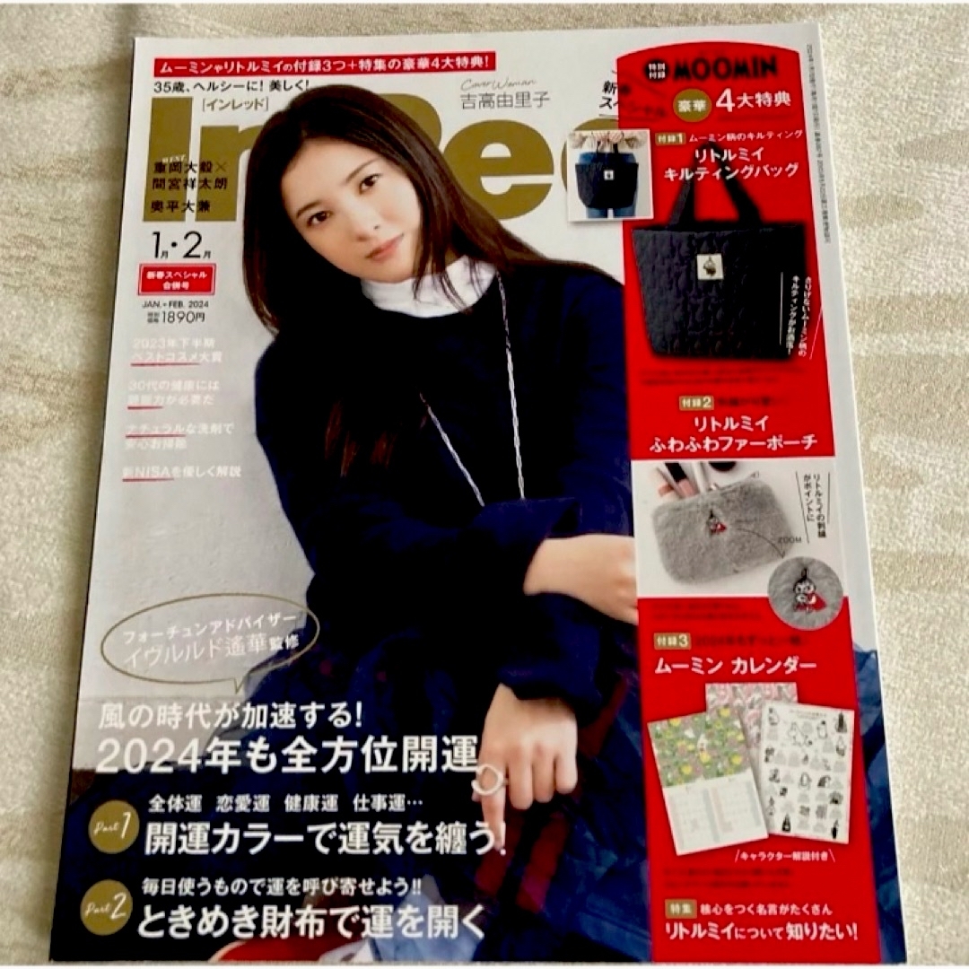 宝島社(タカラジマシャ)のInRed〔インレッド〕4冊＋&ROSY〔アンドロージー〕1冊☆雑誌のみ エンタメ/ホビーの雑誌(ファッション)の商品写真