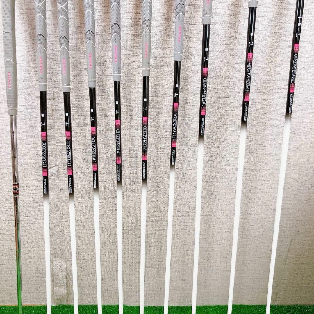 レディース ゴルフセット FIGARO 10本セット キャディバッグ付き スポーツ/アウトドアのゴルフ(クラブ)の商品写真
