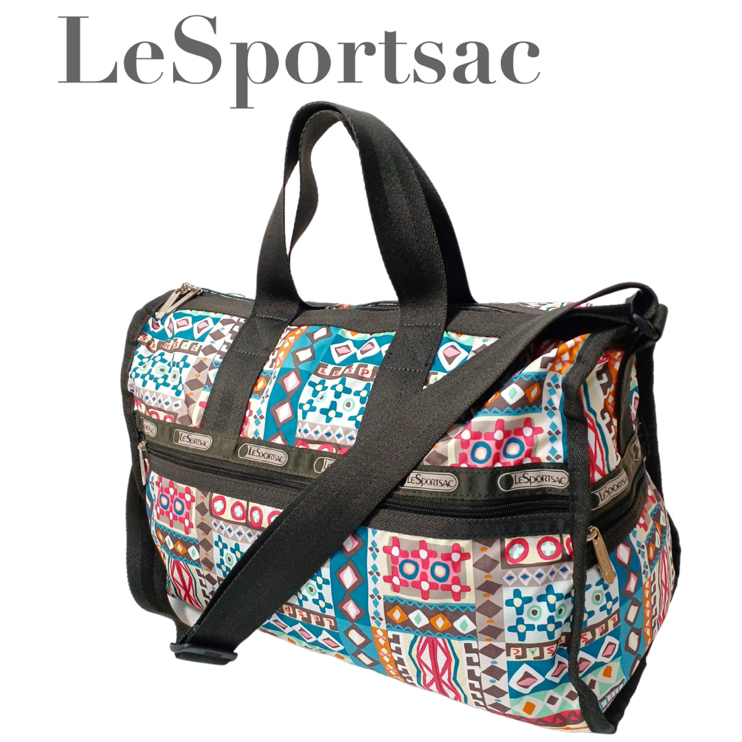 LeSportsac(レスポートサック)の極美品 レスポートサック ミニボストン 2way 旅行 レディースのバッグ(ボストンバッグ)の商品写真