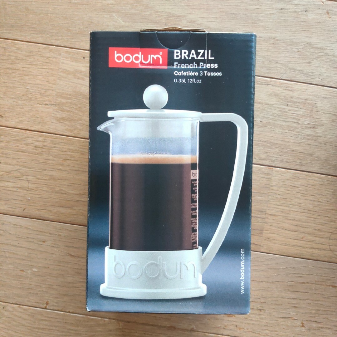 bodum(ボダム)のbodumのペアグラスとブラジル フレンチプレス コーヒーメーカー セット スマホ/家電/カメラの調理家電(コーヒーメーカー)の商品写真