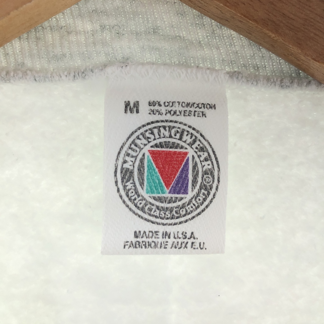 古着 90年代 MUNSINGWEAR 無地 ブランクスウェットシャツ トレーナー USA製 メンズM ヴィンテージ /eaa392129 メンズのトップス(スウェット)の商品写真