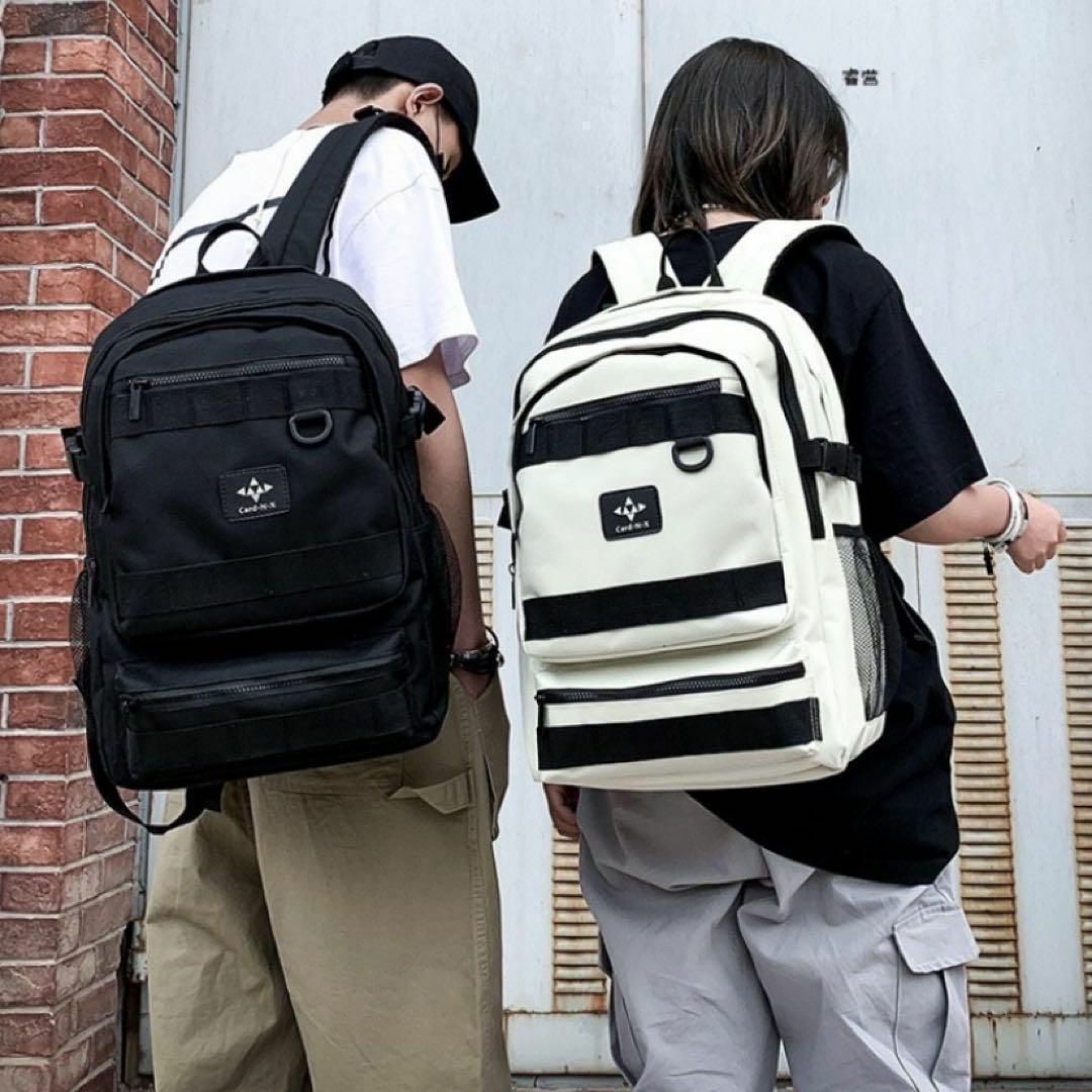 リュックサック リュック バッグ 大容量 男女兼用 ユニセックス 黒 ラスト1点 メンズのバッグ(バッグパック/リュック)の商品写真