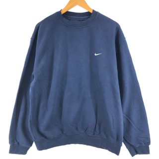 ナイキ(NIKE)の古着 00年代 ナイキ NIKE ワンポイントロゴスウェットシャツ トレーナー メンズL /eaa429450(スウェット)