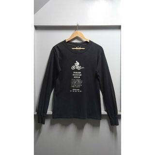 ポーター(PORTER)の90’s PORTER USA製 ロングスリーブ Tシャツ ブラック S 長袖(Tシャツ/カットソー(七分/長袖))